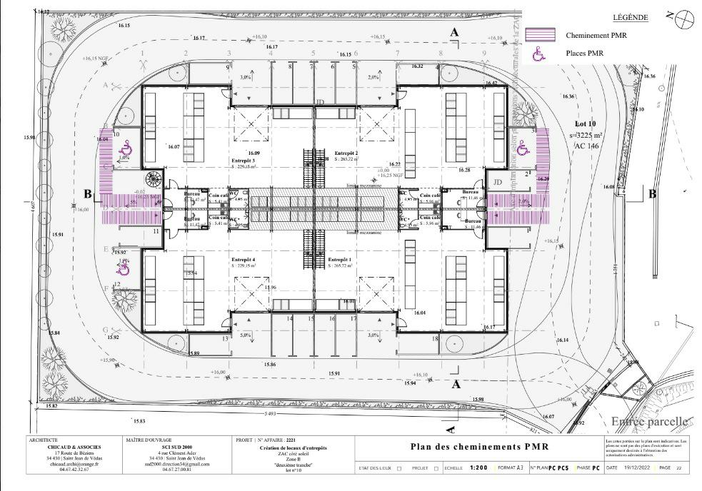 Local d'activité Vauvert 1256m² Location local d'activité Vauvert Gard OLACT2530608 1